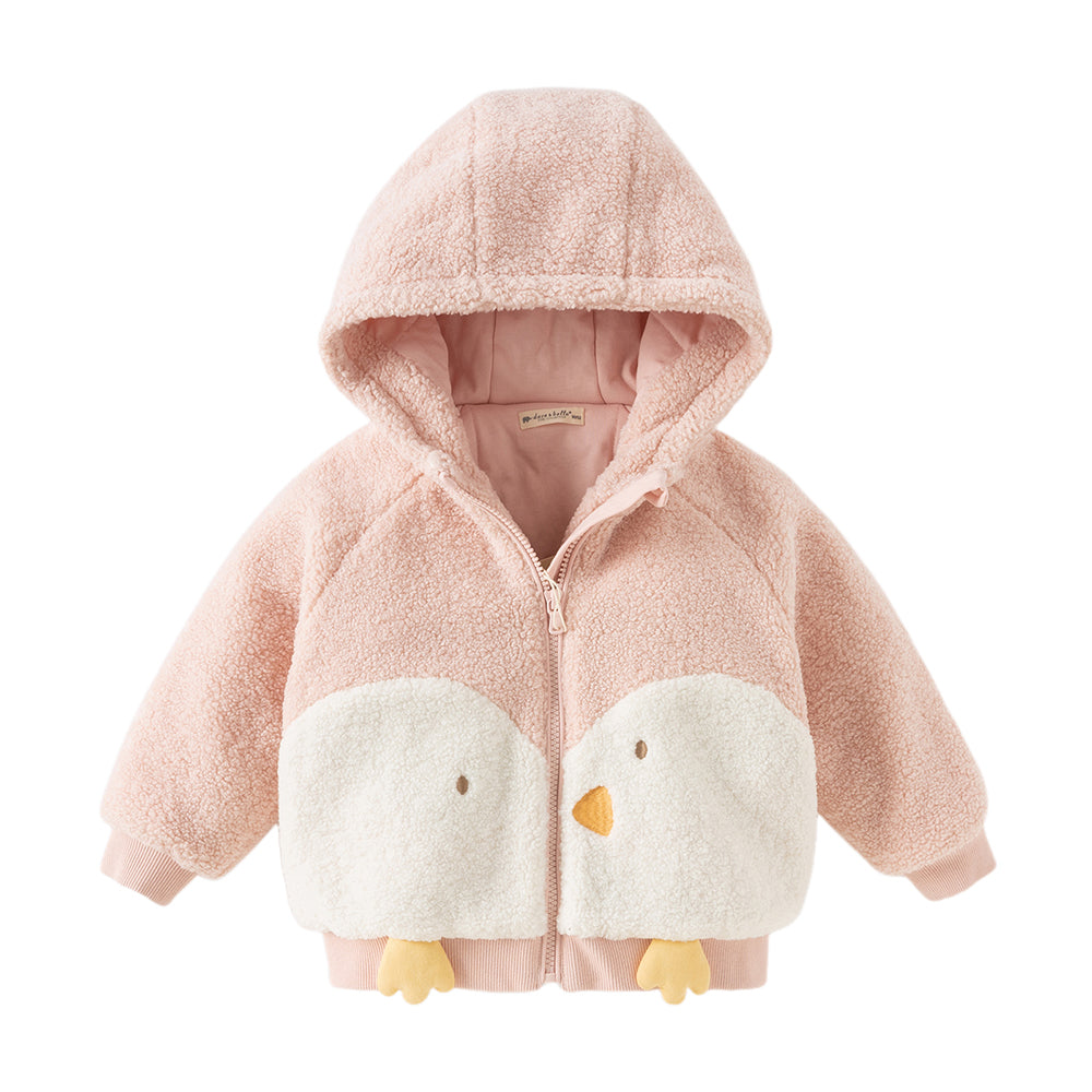 Dave&Bella Toddler Girls/Boys Cute Animal-style Outwear Hooded Plush Padded Coat