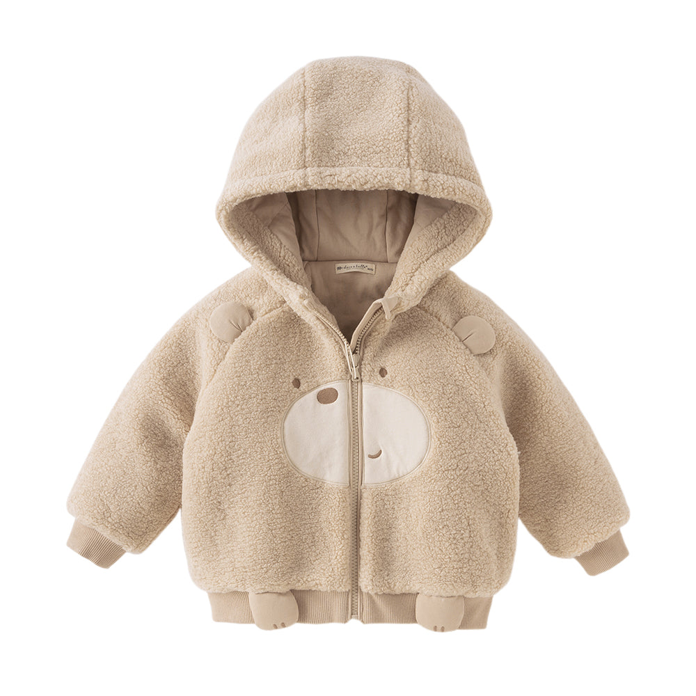 Dave&Bella Toddler Girls/Boys Cute Animal-style Outwear Hooded Plush Padded Coat