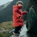 Dave&Bella Kids Girls/Boys Winter Cozy Mid-length Outwear Hooded Down Coats