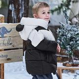 Dave&Bella Kids Boys Winter Cute Panda-shaped Outwear Hooded Mid-length Down Coats