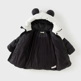 Dave&Bella Kids Boys Winter Cute Panda-shaped Outwear Hooded Mid-length Down Coats