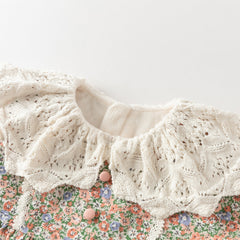 Dave&Bella Toddler Girls Adorable Floral-print Warm Plush-lined  Princess Dress