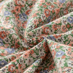 Dave&Bella Toddler Girls Adorable Floral-print Warm Plush-lined  Princess Dress