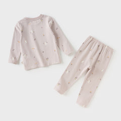 Dave&Bella Toddler Girls/Boys Winter Breathable Cotton Playful Print Pajamas Sets