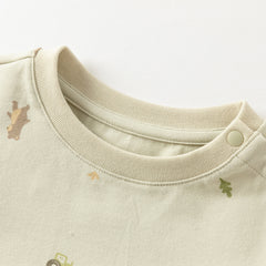 Dave&Bella Toddler Girls/Boys Winter Breathable Cotton Playful Print Pajamas Sets