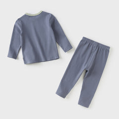 Dave&Bella Toddler Girls Autumn Cotton Multiple Pastel Color Indoor Pajamas Pants Set