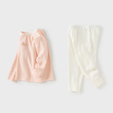 Dave&Bella Toddler Girls Cotton Multiple Pastel Color Indoor Pajamas