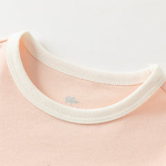 Dave&Bella Toddler Girls Autumn Cotton Multiple Pastel Color Indoor Pajamas Pants Set