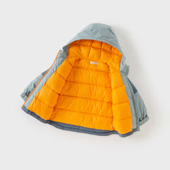 Dave&Bella Kids Girls/Boys Winter Warm Windproof Hooded White Duck Down Jacket