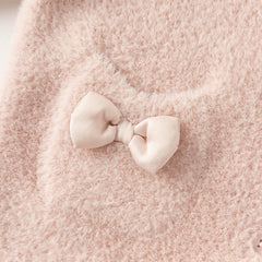 Dave&Bella Toddler Girls Winter Sweet Grey Pink Outdoor Hooded Sweater Coats