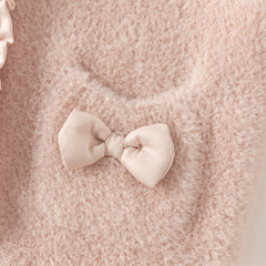 Dave&Bella Toddler Girls Winter Sweet Grey Pink Outdoor Hooded Sweater Coats