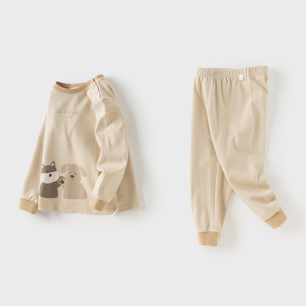 Dave&Bella Toddler Girls/Boys Cotton Indoor Breathable Sleepwear Pajamas