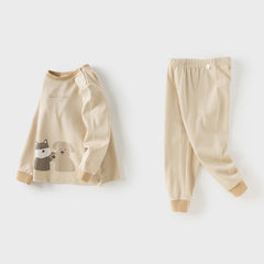 Dave&Bella Toddler Girls/Boys Autumn Cotton Indoor Breathable Sleepwear Pajamas