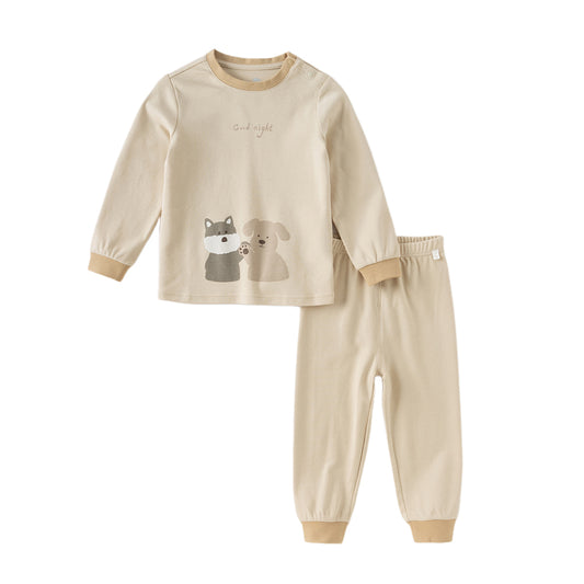 Dave&Bella Toddler Girls/Boys Autumn Cotton Indoor Breathable Sleepwear Pajamas