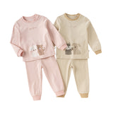Dave&Bella Toddler Girls/Boys Cotton Indoor Breathable Sleepwear Pajamas