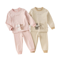 Dave&Bella Toddler Girls/Boys Autumn Cotton Indoor Breathable Sleepwear Pajamas