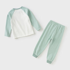 Dave&Bella Kids Girls/Boys Autumn Pink/Purple/Green Cozy Ultra-soft Pajama Sets