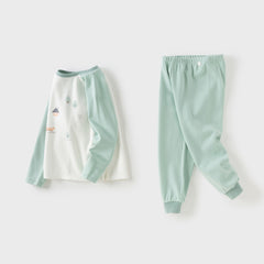Dave&Bella Kids Girls/Boys Autumn Pink/Purple/Green Cozy Ultra-soft Pajama Sets