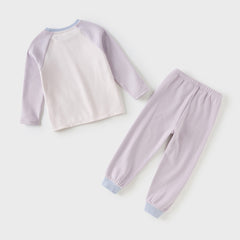 Dave&Bella Kids Girls/Boys Autumn Pink/Purple/Green Cozy Ultra-soft Pajama Sets