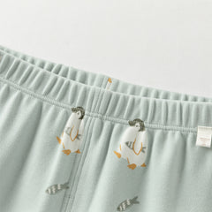 Dave&Bella Toddler Boys Autumn Cotton Cartoon Print Sleepwear Pajamas Pants Set