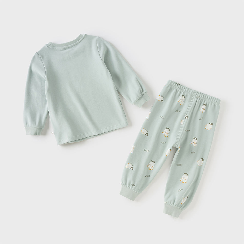 Dave&Bella Toddler Boys Cotton Cartoon Print Sleepwear Pajamas
