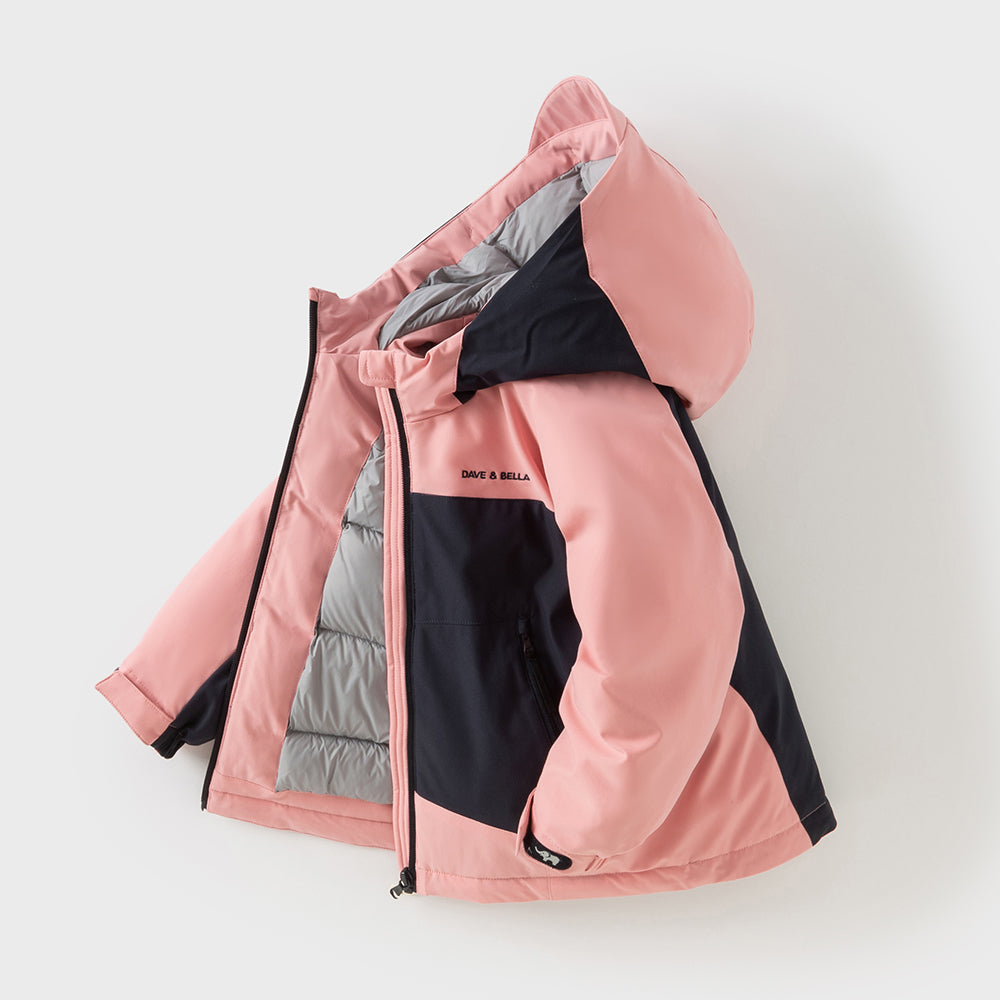 Dave&Bella Kids Girls/Boys Winter Outdoor Windproof Comfortable Hooded Down Coats