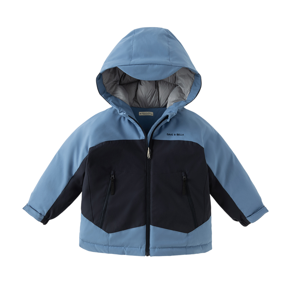 Dave&Bella Kids Girls/Boys Winter Outdoor Windproof Comfortable Hooded Down Coats