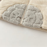 Dave&Bella Toddler Boys Beige Cute Bear-style Indoor Hooded Plush Pajamas