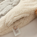 Dave&Bella Toddler Boys Beige Cute Bear-style Indoor Hooded Plush Pajamas