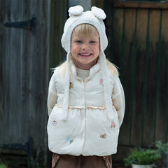 Dave&Bella Toddler Girls/Boys Beige/Khaki Cute Animal-shaped Ear-protection Pullover Hats