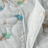 Dave&Bella Kids Boys Dinosaur Print/Blue Warm Padded Liner Jacket