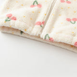 Dave&Bella Kids Girls/Boys Multi-print Turtle Soft Plush Outwear Coats