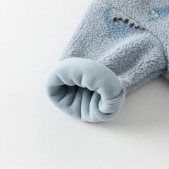 Dave&Bella Kids Girls/Boys Multi-print Turtle Soft Plush Outwear Coats