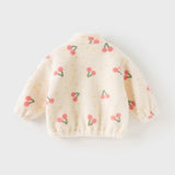 Dave&Bella Kids Girls/Boys Multi-print Turtle Soft Plush Outwear Coats