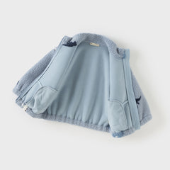 Dave&Bella Kids Girls/Boys Multi-print Turtle Soft Plush Outwear Coats