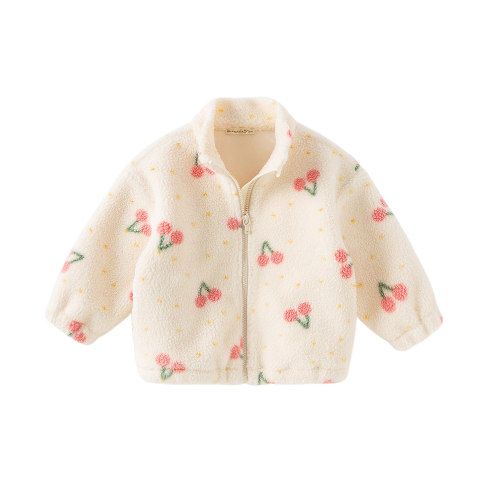 Dave&Bella Kids Girls/Boys Multi-print Turtle Soft Plush Outwear Coats