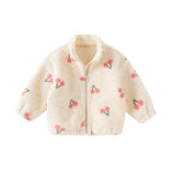 Dave&Bella Kids Girls/Boys Multi-print Turtle Soft Plush Outwear Coats