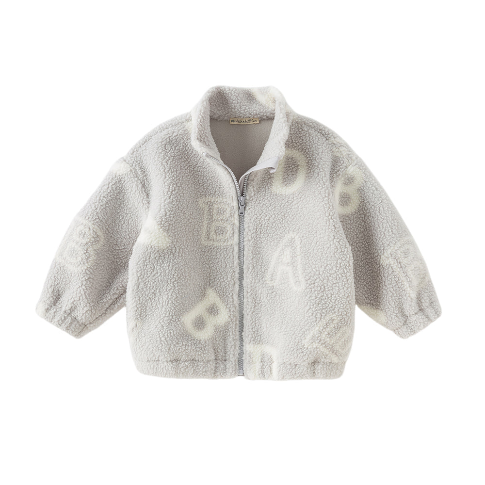 Dave&Bella Kids Girls/Boys Multi-print Turtle Soft Plush Outwear Coats