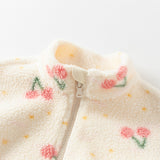 Dave&Bella Kids Girls/Boys Multi-print Turtle Soft Plush Outwear Coats