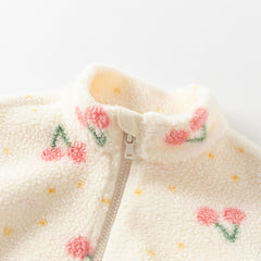 Dave&Bella Kids Girls/Boys Multi-print Turtle Soft Plush Outwear Coats