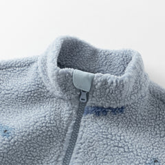 Dave&Bella Kids Girls/Boys Multi-print Turtle Soft Plush Outwear Coats