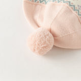 Dave&Bella Toddler Girls Versatile Cute Pink Pullover Hats