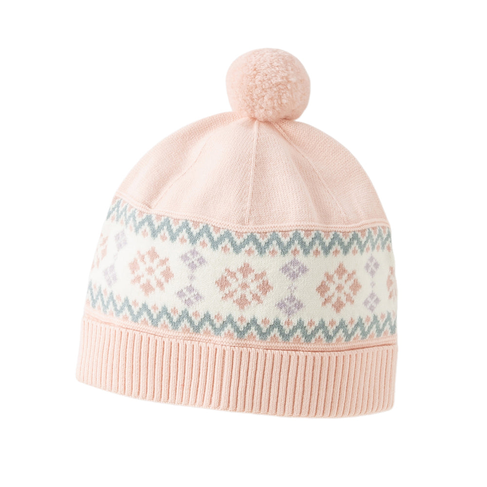 Dave&Bella Toddler Girls Versatile Cute Pink Pullover Hats
