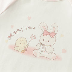 Dave&Bella Kids Girls Autumn Yellow/Pink Cotton Indoor Sleepwear Pajamas Set