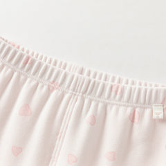 Dave&Bella Kids Girls Autumn Yellow/Pink Cotton Indoor Sleepwear Pajamas Set