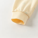 Dave&Bella Kids Girls Yellow/Pink Cotton Indoor Sleepwear Pajamas