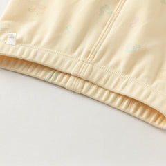 Dave&Bella Kids Girls Autumn Yellow/Pink Cotton Indoor Sleepwear Pajamas Set
