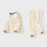 Dave&Bella Kids Boys Animal Print Cotton Warm Pajamas