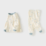 Dave&Bella Kids Boys Animal Print Cotton Warm Pajamas