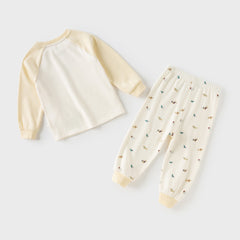 Dave&Bella Toddler Girls/Boys Autumn Cotton Cute Print Sleepwear Pajamas Pants Set